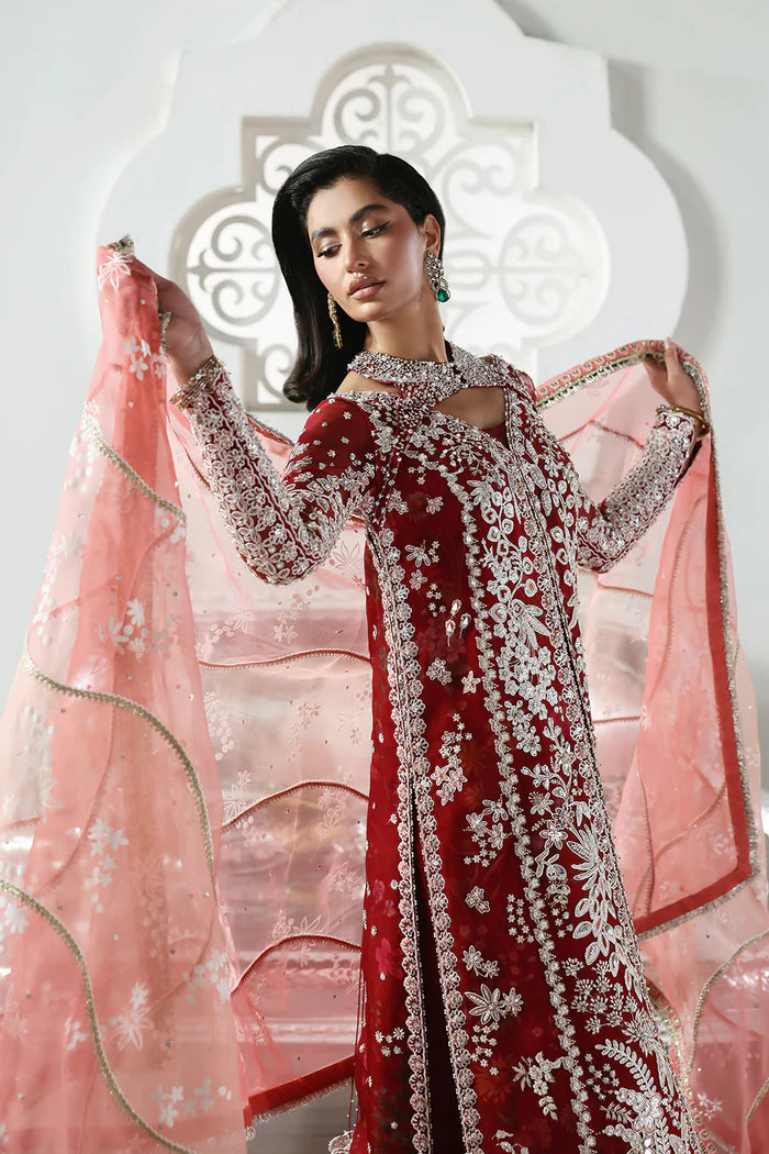 03-Piece Fully Embroidered & Hand-Embellished With Organza Dupatta - Ready To Wear