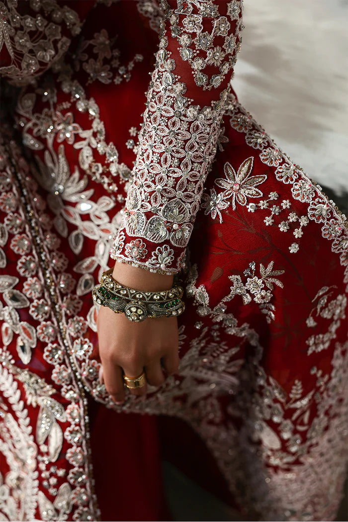 03-Piece Fully Embroidered & Hand-Embellished With Organza Dupatta - Ready To Wear