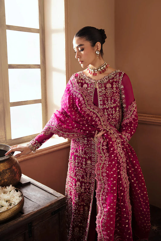 03-Piece Organza Suit With Embroidery - Ready To Wear