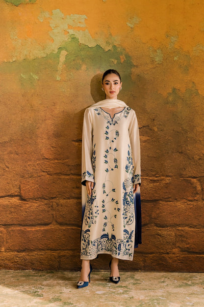 03-Piece Heavy Embroidered Lawn Suit Ready To Wear