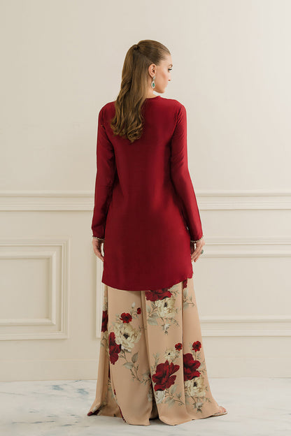 03PCS SILK STITCHED SUIT READY TO WEAR