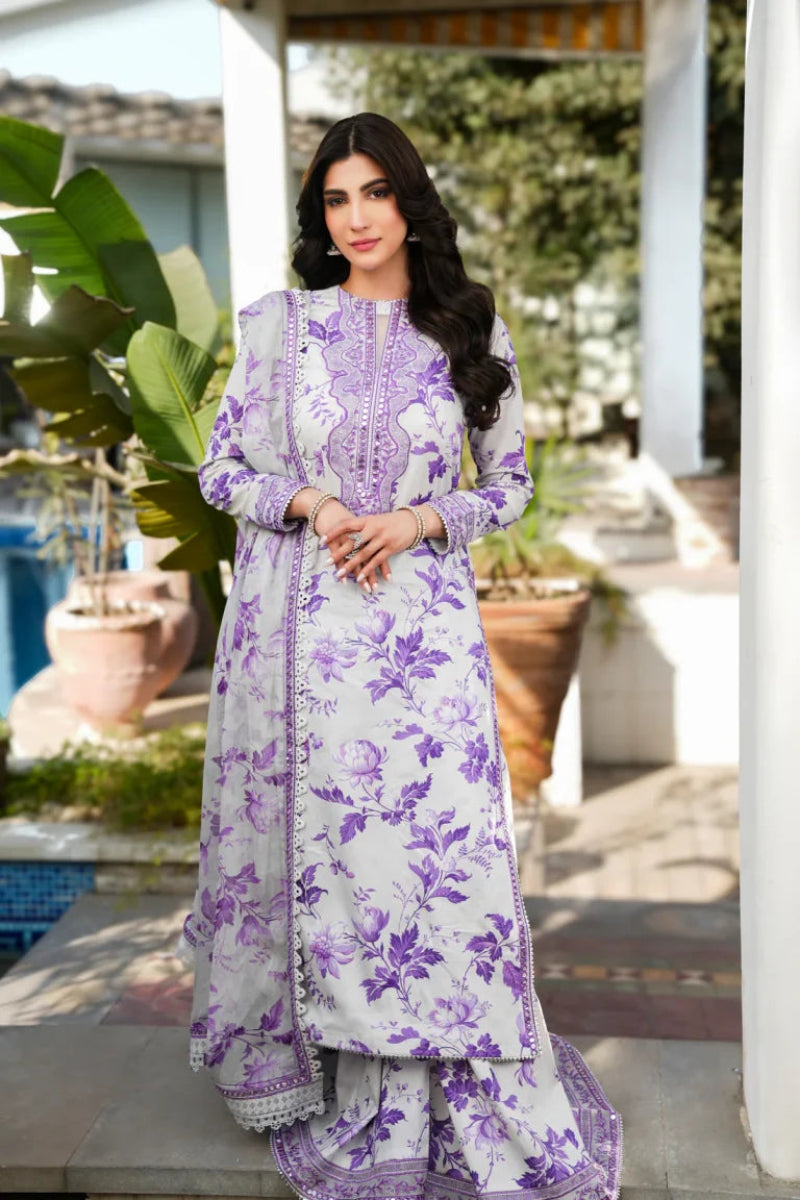 3 Piece - Lawn Suit With Printed Chiffon Dupatta | Ready to wear