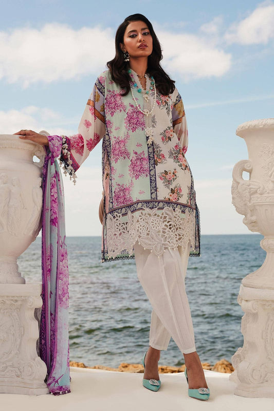 Embroidered Lawn 3 Piece Stitched Suit Ready To Wear