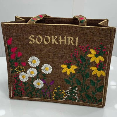 Hand Made Sookhri Branded Embroidery Tote Bags