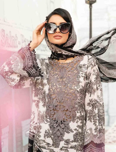 3 Piece Stitched Lawn - Ready To Wear