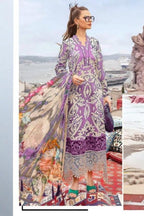 3 Piece Stitched Linen Suit - Ready To Wear