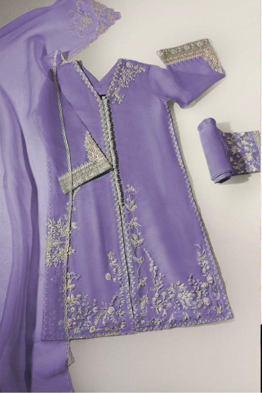 3 Piece Stitched Embroidery Dress - Ready To Wear