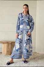 3 Piece Stitched Silk Dress - Ready To Wear