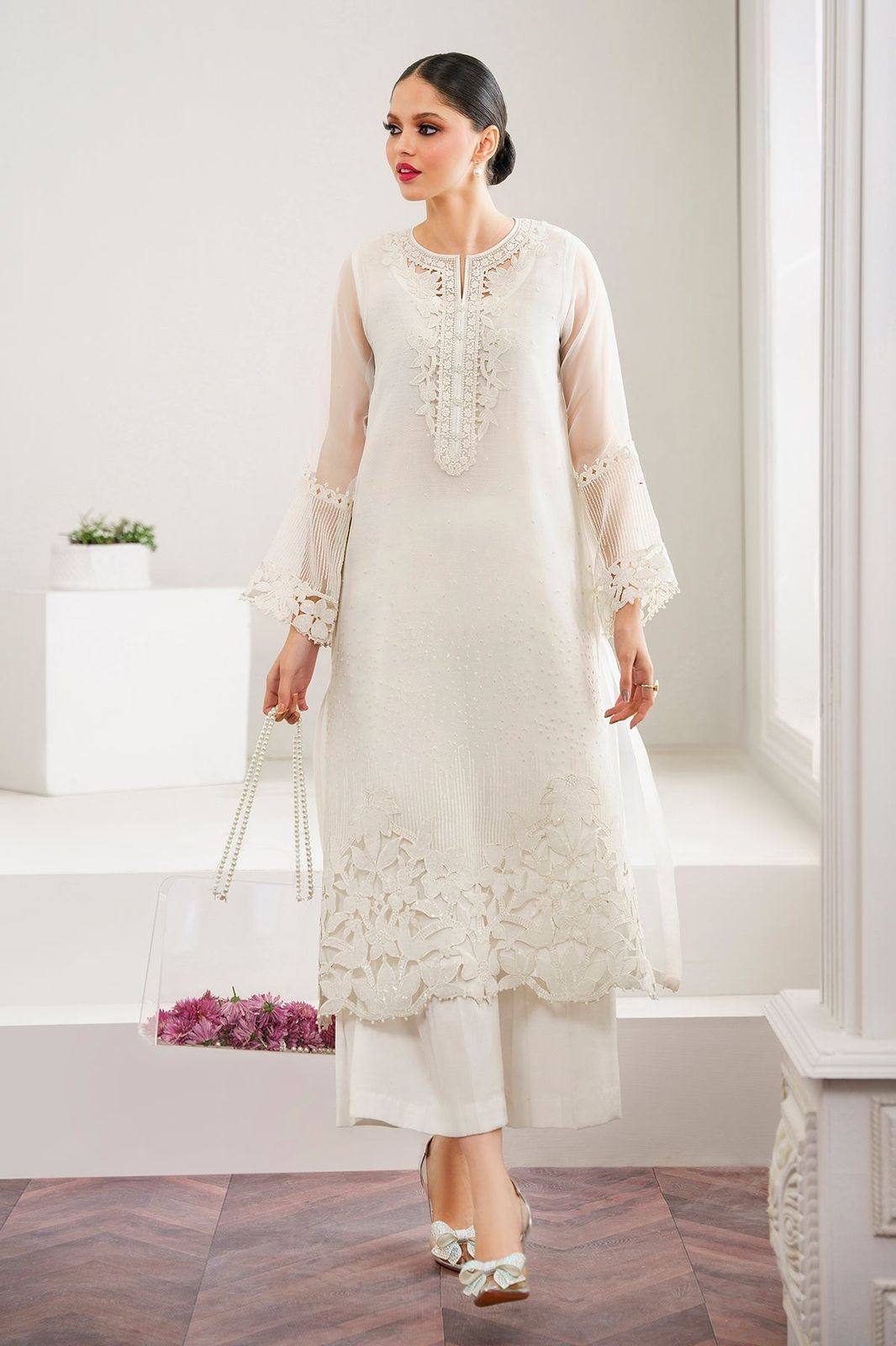 3 Piece Stitched Embroidery Suit - Ready To Wear