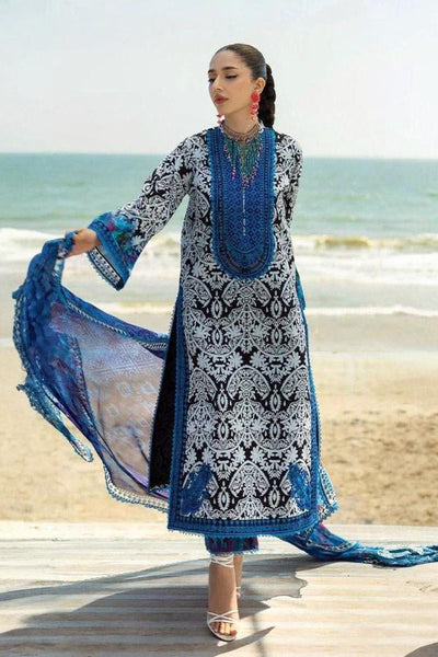 3 Piece Stitched Lawn Dress - Ready To Wear