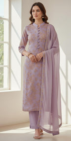 3 Piece Stitched Chiffon Dress - Ready To Wear