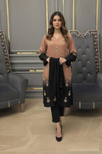 3 Piece Stitched Silk Dress - Ready To Wear