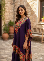 Pashmina Embroidery Kashmiri Kaftan - Ready To Wear