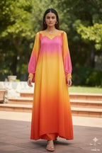 2 Piece Stitched Linen Dress - Ready To Wear