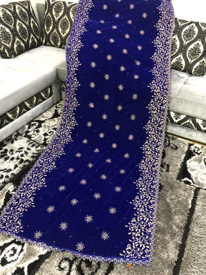 Velvet Embroidered Shawls - Ready to Wear