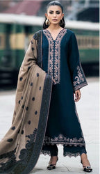 3 Piece Stitched Dhanak Dress - Ready to Wear