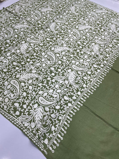Fine Pashmina Kashmiri Embroidery Shawl
