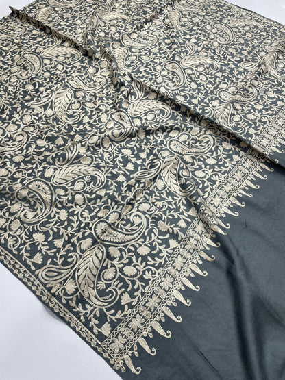Fine Pashmina Kashmiri Embroidery Shawl