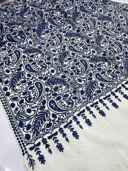 Fine Pashmina Kashmiri Embroidery Shawl