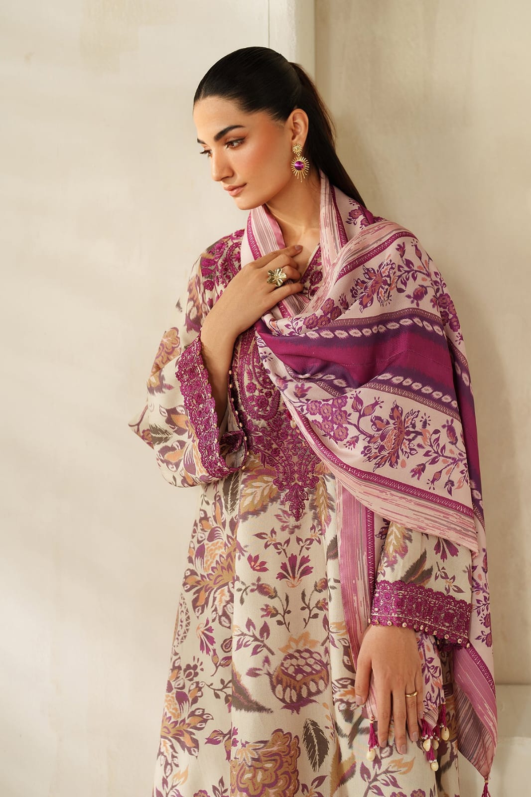 Lawn Embroidered 3 Piece Suit Ready To Wear