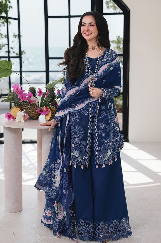 03-Piece Embroidered Luxury Chikankari Lawn - Ready To Wear