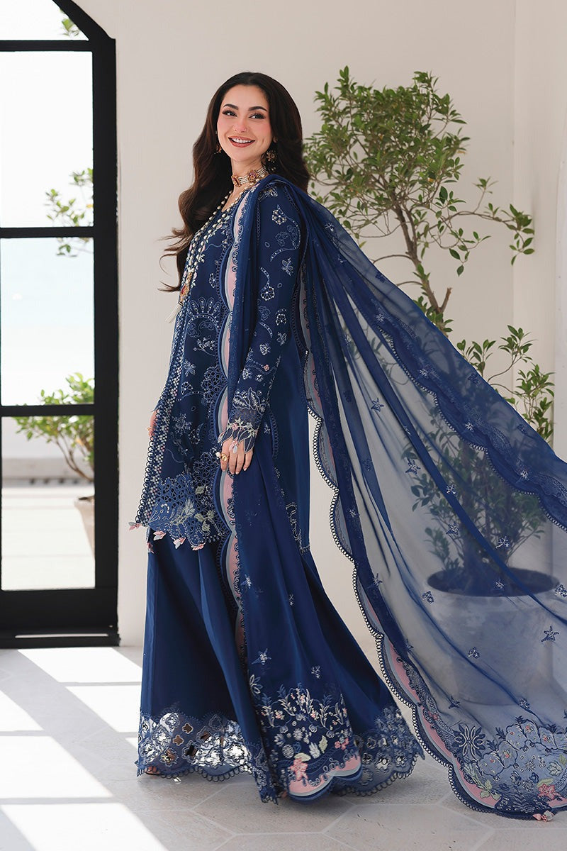 03-Piece Embroidered Luxury Chikankari Lawn - Ready To Wear