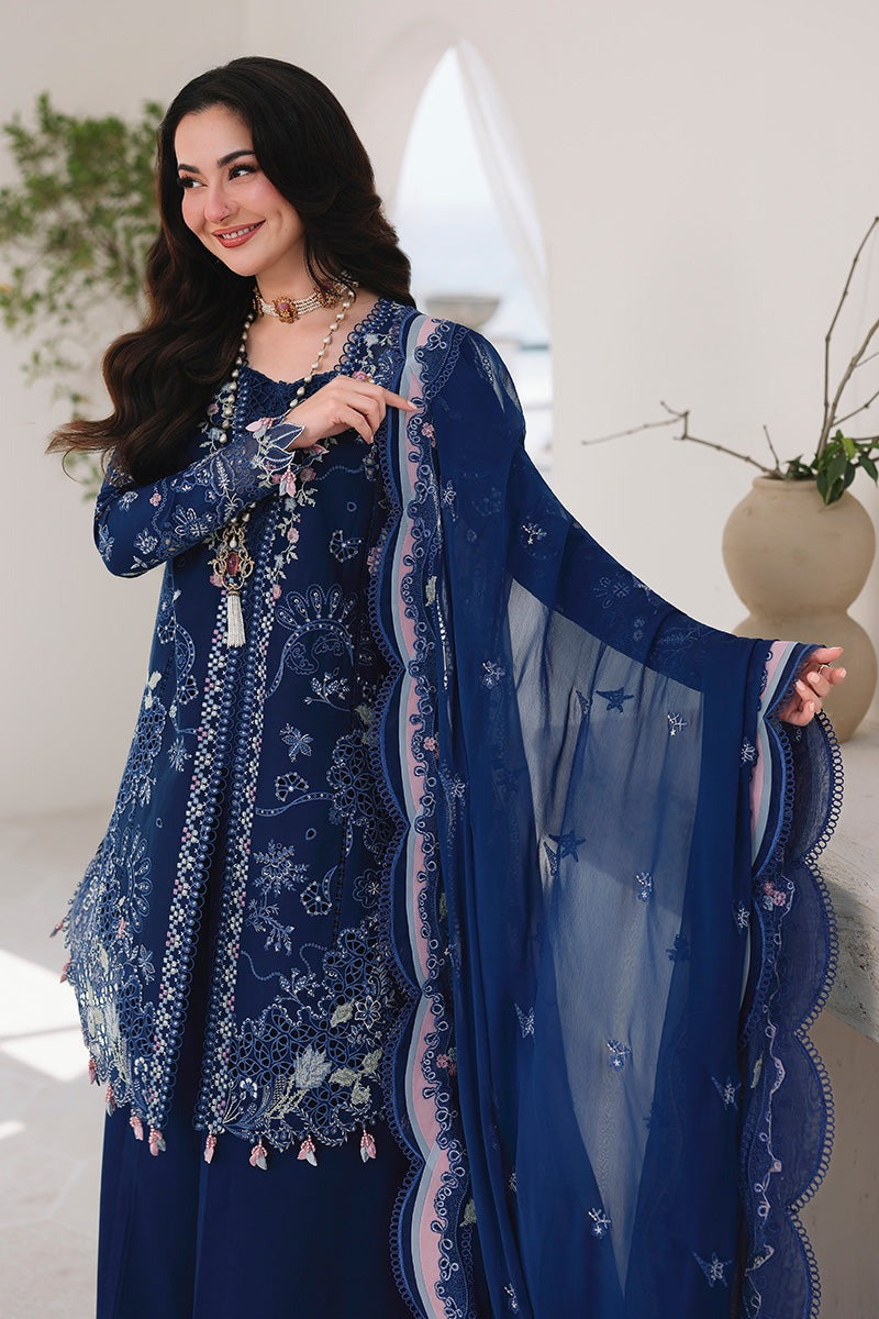 03-Piece Embroidered Luxury Chikankari Lawn - Ready To Wear