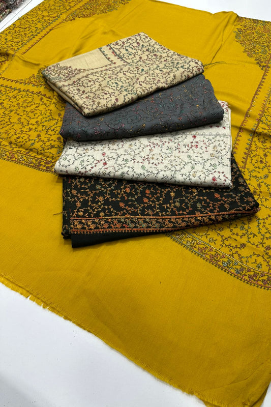 Fine Pashmina Kashmiri Embroidery Shawl
