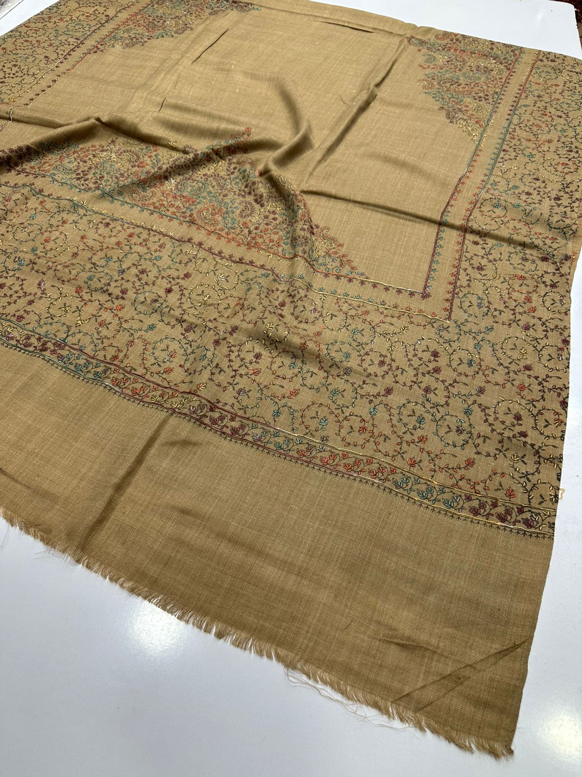 Fine Pashmina Kashmiri Embroidery Shawl