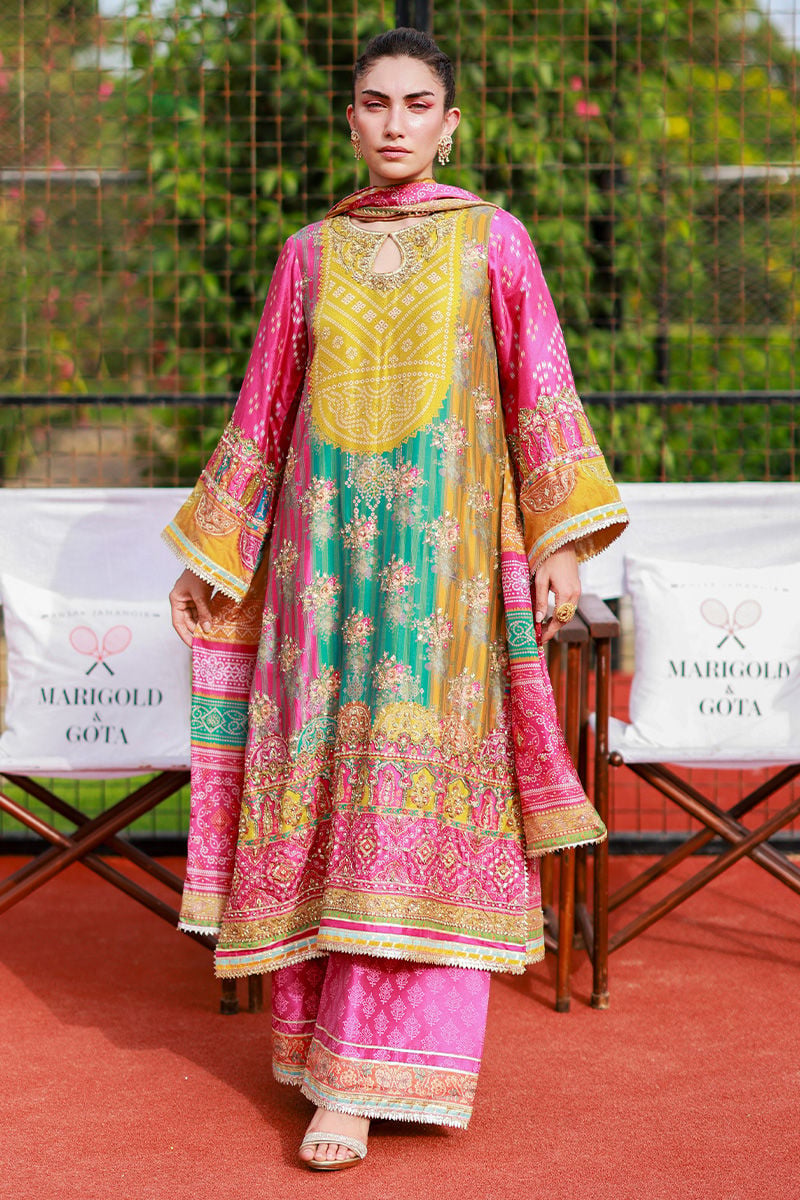 03-Piece Jacquard Swiss Lawn Suit - Ready To Wear