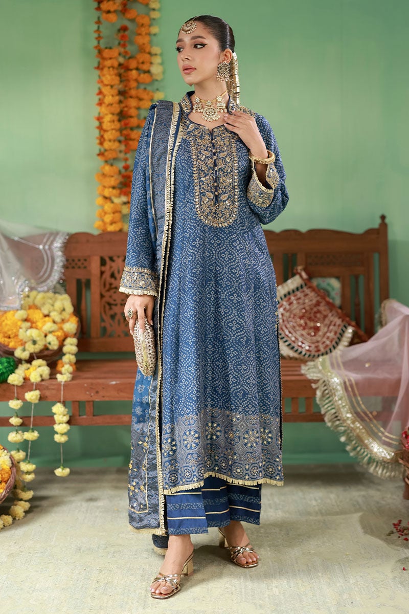 03-Piece Lawn Suit With Embroidery - Ready To Wear