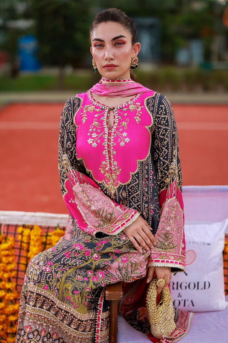 03-Piece  Suit With Embroidery - Ready To Wear