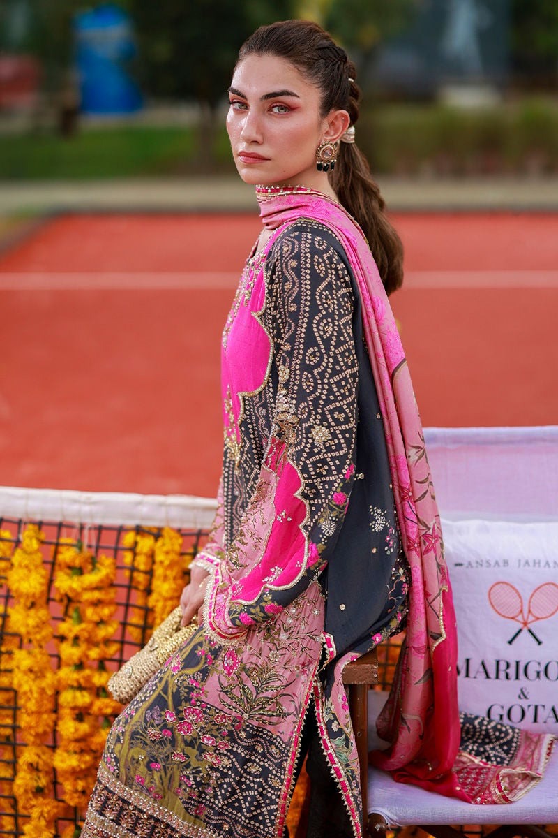 03-Piece  Suit With Embroidery - Ready To Wear
