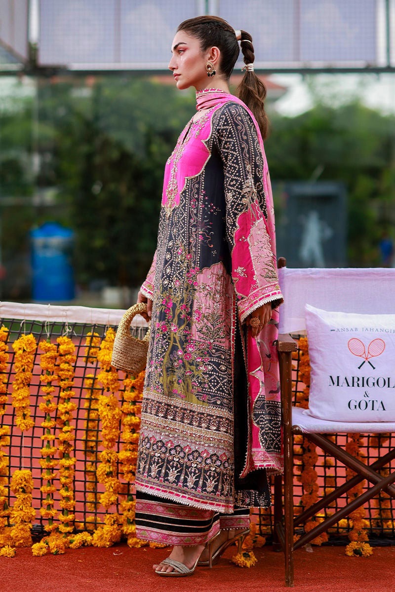 03-Piece  Suit With Embroidery - Ready To Wear