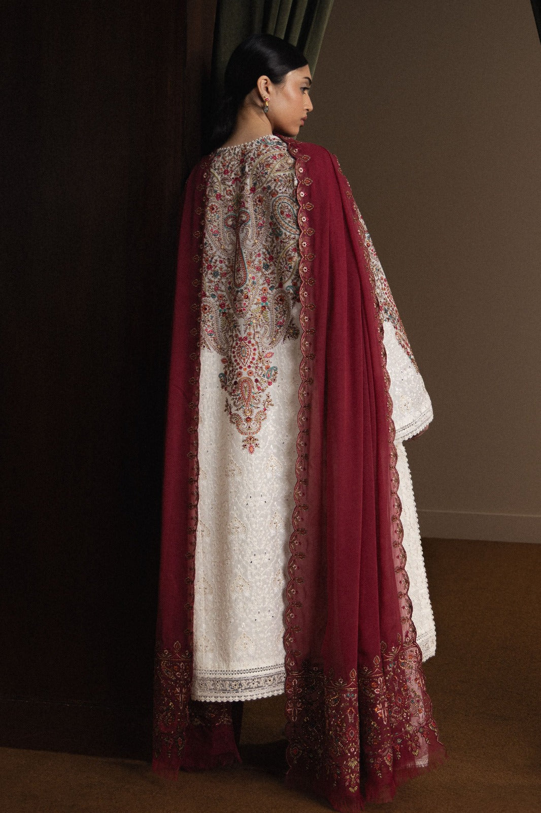 03-Piece Lawn Suit With Chikankari Embroidery - Ready To Wear