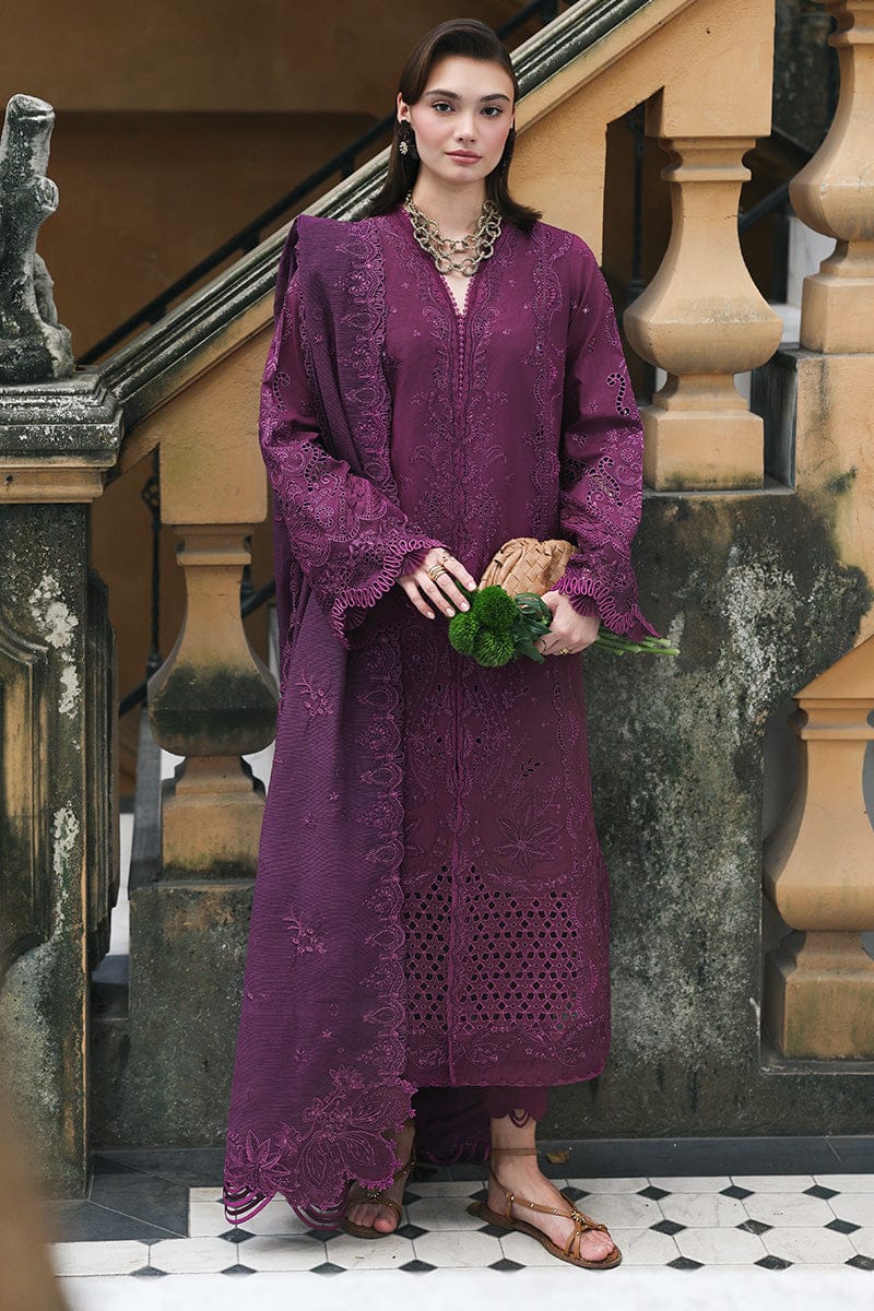 03-Piece Cotton Suit With Chikankari Embroidery - Ready To Wear