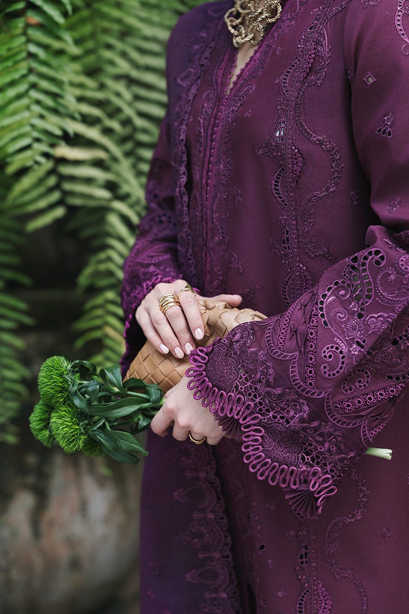 03-Piece Cotton Suit With Chikankari Embroidery - Ready To Wear