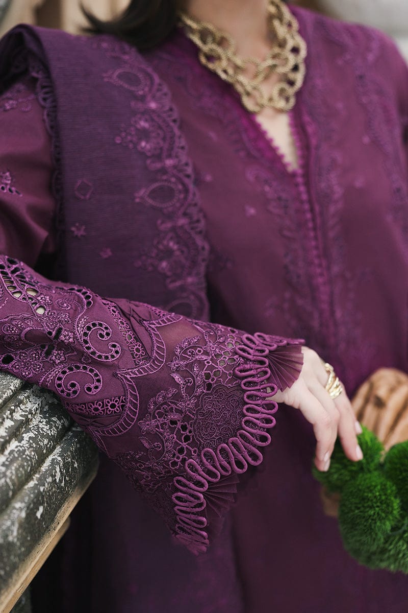 03-Piece Cotton Suit With Chikankari Embroidery - Ready To Wear