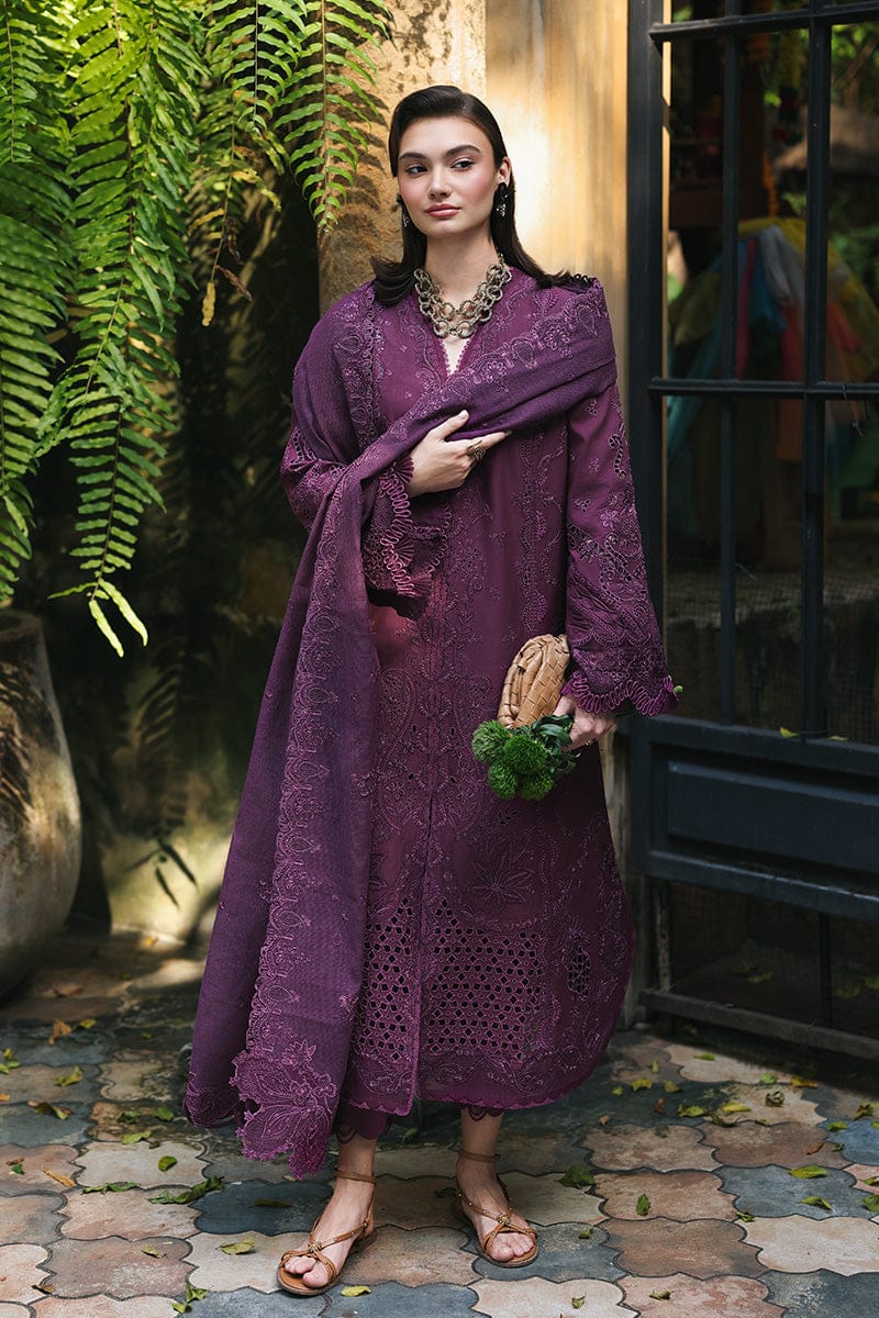 03-Piece Cotton Suit With Chikankari Embroidery - Ready To Wear