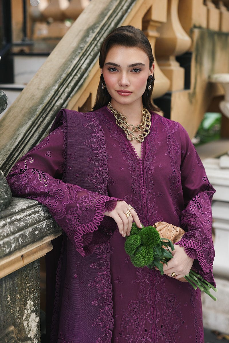 03-Piece Cotton Suit With Chikankari Embroidery - Ready To Wear