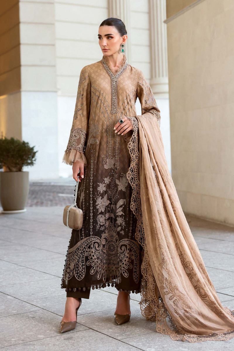 03-Piece Cotton Suit With Chikankari Embroidery - Ready To Wear