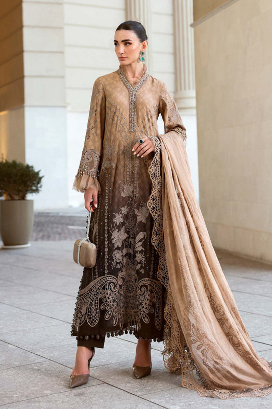 03-Piece Cotton Suit With Chikankari Embroidery - Ready To Wear