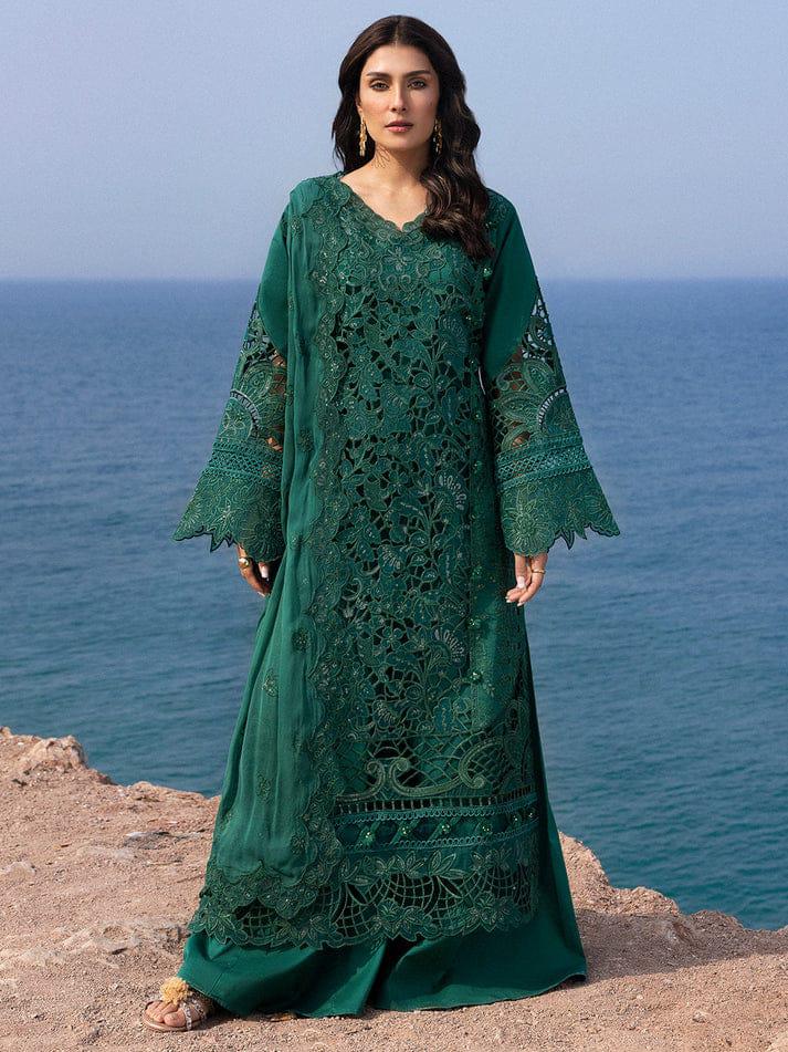 03-Piece Cotton Suit With Chikankari Embroidery - Ready To Wear