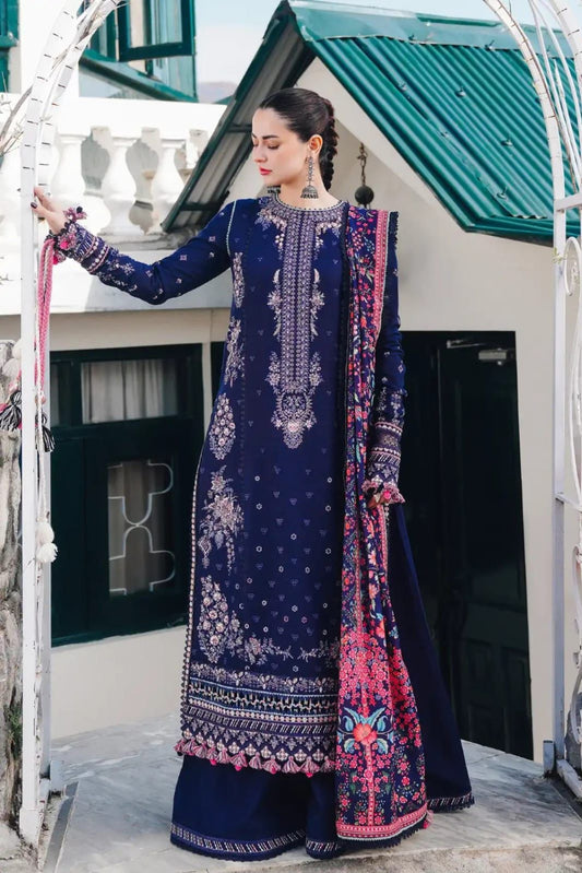03-Piece Lawn Suit With Heavy Embroidery | Ready To Wear