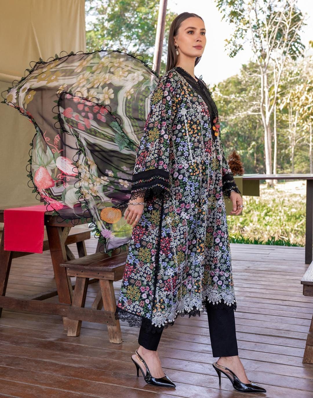 03-Piece Printed Lawn Suit | Ready To Wear