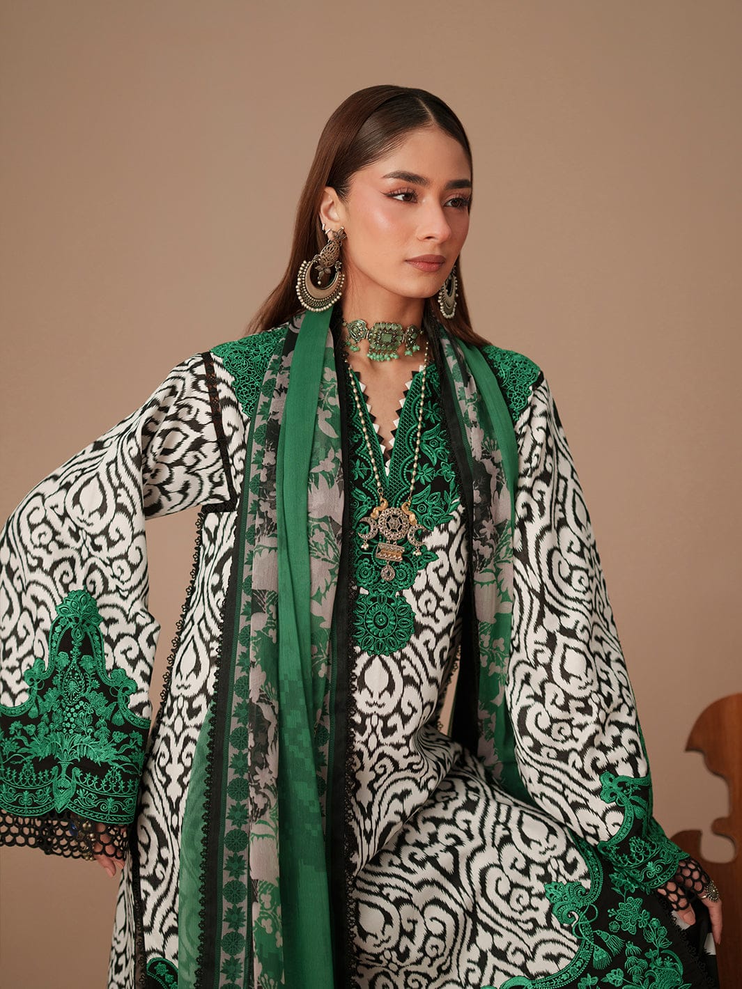 03-Piece Printed Lawn With Embroidery | Ready To Wear