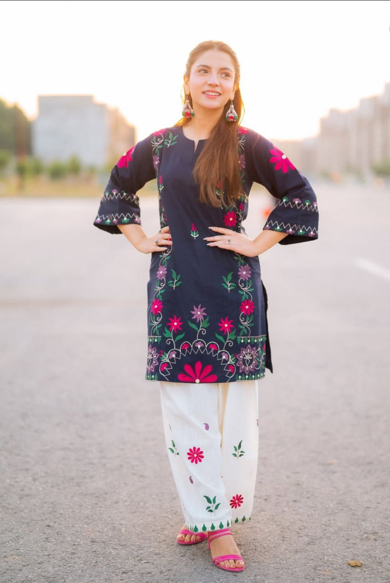 02-Piece Embroidered Lawn Suit | Ready To Wear