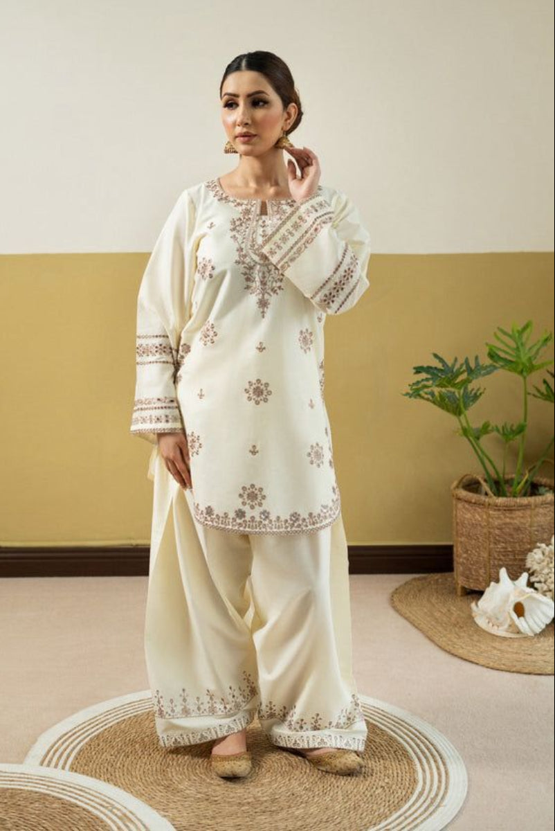 02-Piece Embroidered Lawn Suit | Ready To Wear