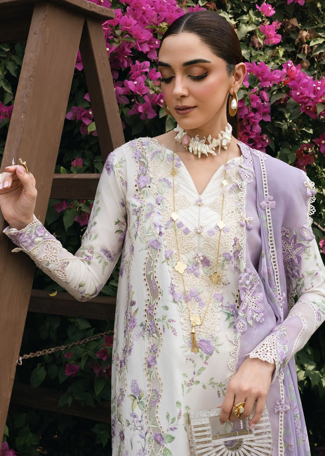Lavender Fall - Embroidered Lawn Suit | Ready To Wear