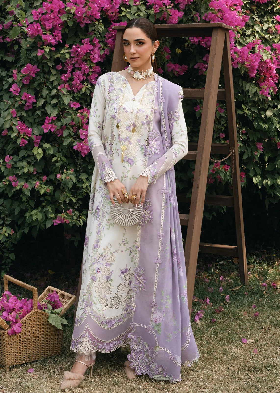 Lavender Fall - Embroidered Lawn Suit | Ready To Wear